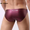 Underpants Men's Briefs Ropa Interior Hombre Brave Person Underwear Men Imitation Leather Cueca Masculina Mens