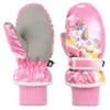 Mitaines pour enfants enfants fille licorne dessin animé petit cheval gants de neige hiver enfants imperméable belles mains plus chaudes 231009