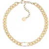 Collier de bijoux de créateur, édition haut de gamme, collier Alphabet, mode féminine, bracelet en or streamer alternatif