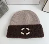 Koreanischen Stil Verdickte Winter Buchstaben Gestrickte Hut Warme Wolle Hut frauen All-Match Closed Toe Beanie Hüte