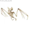 Autres fournitures de fête d'événement Décoration d'Halloween Accessoires d'os Animaux Squelette Ornements Bat Araignée Dragon Oiseau Os Halloween Horreur Décoration de fête Q231010