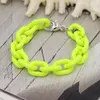 Link Armbänder Mode Mehrfarbige Acryl Ring Frauen Weibliche Mädchen Schmuck Geschenke Nette Liebe Herz Verschluss Armband Großhandel