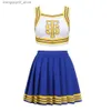 Theme Costume Taylor Cheerleader Uniform TS Shake It Off Blue White Cheerleading Outfits Halloween Party Come for High School Girls Q240307