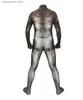 Tema traje halloween masculino predador cosplay venha zentai predador básico terno super-herói bodysuit adultos crianças macacões q231010