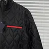 メンズデザイナージャケットトップフード付きジャケットの学生カジュアルダイヤモンドグリッドコート服ユニセックスパーカーコートスウェットシャツ