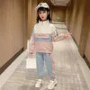 衣類セット12ガールズスーツ11スプリングファッション服10ガール9ベイビー8ファッションシャツズボン2ピースセット7子供6 5 4 3年231009