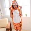 Kadın pijama yaz Tiger Kısa Kollu Pijama Hayvan Onesies Kadın Erkekler Unisex Yetişkin Pamuk Homewear Tulum