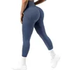 Completo da yoga Legging a costine Senza cuciture Vita alta Pantaloni push up sexy da palestra Legging fitness Controllo della pancia Allenamento da corsa Collant 231010