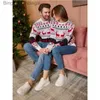 Women's Sweaters 2023 New Women Men Couples Matching Clothes Warm Thicken Christmas Sweaters Xmas Round Neck Elk Jacquard Long Sleeve SweatersL231010