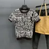 Men's T Shirts 2023 Crewneck Sweater Short Sleeve Jacquard Korean Version Slim-fit Fashion Personality Half T-shirt Base Shirt