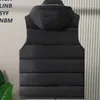 Mens Vests #3655 Black Beige Gray Sleeveless Jacket Men Autumn Winter Hooded Vest Zipper Warm Thick Down Cotton Outerwear S8XL 231010