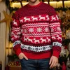 Kadın Sweaters Erkek Jumpers Kadınlar Noel Sweaters Gevşek Fit Kar Tanesi Elk Tığ Eullar Uzun Kollu Müret