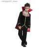 Costume a tema Bambini Bambino Spaventoso Ragazzi gotici Vampiro Dracula Arriva Halloween Purim Carnevale Gioco di ruolo Orribile Party Dress Up Umorden Q231010