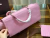 Tasarımcı Tote Çanta Amerikan Beyzbol Plajı Handag Pembe Tasarımcı Çanta Crossbody Bags Baharatlı Retro Alışveriş Çantası Moda Hobo Çantalar Debriyaj