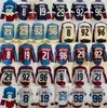 Hockey sobre hielo Retro Retro 8 Cale Makar Jersey Hombre 96 Mikko Rantanen 19 Joe Sakic 21 Peter Forsberg 29 Nathan MacKinnon 92 Gabriel Landeskog Estadio Serie Azul Blanco