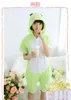 Vêtements de nuit pour femmes Grenouille verte Femmes Pyjamas Été Coton Animal Pijamas Dessin animé Cosplay Onesies Costume À Manches Courtes