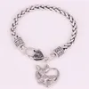 Unisex Animal Chihuahua Pattern Heart Charm Bracelet Good Gift For Dog Lover Personality Jewelry Zinc Alloy Provide Drops272T