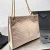 Niki Tote Shopping Torka łańcuchowe torby na ramię Nubuck skórzane litery mody magnetyczne zamykanie wewnętrzne kieszenia na zamek błyskawiczne duże pojemność Klasyczne torebki