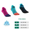 Chaussettes de sport 3 paires de chaussettes d'orteil Aonijie courent un poids léger non-présentant cinq doigts coulant de football de basket-ball yoga chaussettes féminines Marathon Race Femme 231009