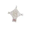 Hip Hop Sterling Silver 925 Jewelry Alphabet Letter Series Custom Cubic Zircon Pendant Accessory Fashion Jewelry Pendants