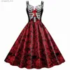 Theme Costume Color Cosplayer Halloween Dresses Women Cosplay Witch Carnival Party Come Adult Evening Performance Clothe Devil Gothic Dress Q231010