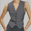 Women's Vests Suit Vest Elegant Casual Commuter Tops V-Neck Sleeveless Regular Fit 2023 Promotional Products