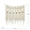 Wandtapijten Grote Macrame Muuropknoping Boho Wandtapijt Geweven Boheems Boven Bed Muur Decor Bruiloft Kerst Achtergrond Decoratie 231010