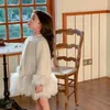 Manteau mode bébé fille princesse fausse fourrure veste coton rembourré hiver enfant en bas âge adolescent enfant dentelle vêtements d'extérieur chauds 314Y 231009