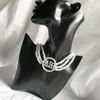Sautoirs faits à la main Sororité grecque personnalisé trois couches perle blanche AEO lettre collier boucle d'oreille ensemble bijoux pour femmes 228z