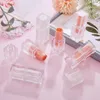 Garrafas de armazenamento DIY 12.1mm Vazio Geada Laranja Plástico Batom Tubo Embalagem Cosmética Recipiente Recarregável Quadrado Matte Lip Bottle