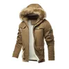Men's Jackets Thick Fashion Down & Parkas Coat 2024 Fleece Oversized Hooded Warm Winter Coats Military Tactical Outdoor Outwear Men Clothing