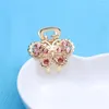 Hair Clips Fashion Crystal Rhinestone Flower Claw Accessories Children's Girl Clip Women's Headdress Hairstyle Tool