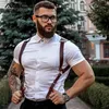 Bras Sets CEA Brown Leather Harness Men Gay Chest Belts Fetish Body Bondage Bdsm Rave Clothing For Adult Sex Sissy Lingerie239g