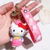 Mignon poupée gâteau rose chat poupée machine cadeau pendentif dessin animé porte-clés