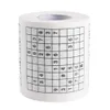 Cadeau Wrap 1PC Creative Sudoku Jeu Jeux de papier toilette Rouleau Serviette Ténacité Durable Funny Imprimé Accessoires de salle de bain 231009