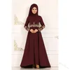 Etnische kleding Ramadan Eid Borduren Abaya Moslim Elegante Vrouwen Lange Maxi Jurk Turkije Arabisch Kaftan Dubai Saudi Gewaad Femme Marokkaans