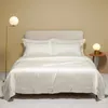 Premium Egyptian Cotton Luxury Bedding Set - 4 Piece White Duvet Cover Set with Wide Edges, King/Queen Size, Includes Bed Sheet and Pillowcases - Home Textile Essentia