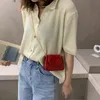 Omuz çantaları gümüş sevimli mini kadınlar için lüks pu deri crossbody çanta kadın 2023 moda trend tasarımcı çanta para çantaları