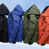 Herren Down Parkas Winterjacke Männer weißer Entenmantel Winddicht warmes Reiseband Camping -Mantel in verdickterer farbiger Kapuzenkleidung 231009