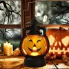 Autres fournitures de fête d'événement 2023 Halloween LED suspendu citrouille lanterne lumière fantôme lampe bougie lumière rétro Halloween fête décoration de la maison Q231010