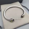 Açık Tasarımcı Takı Twisted kablo bilezik manşet erkekler Bangles cazibe kadın bileklik tel çaplı marka vintage c şekilli lüks altın 925 gümüş kaplama bilezikler 5mm