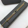 Designer Sieraden Ketting High-end editie Alfabet Ketting Damesmode alternatieve streamer gouden armband