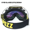 Kayak Goggles Çerçevesiz Boz Anti-Fog Ski Gözlük Gece Lens Kutusu Seti% 100 UV400 Koruma Koruma Kayak Snowboard Anti-kayma kayış kar gözlükleri Erkekler için 231010