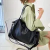 이브닝 가방 고품질 소프트 가죽 크로스 바디 여성 용량 대용량 큰 토트 백 2023 간단한 디자인 어깨