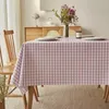 Nappe de table en PVC à carreaux, tapis rectangulaire pour la maison, 231009