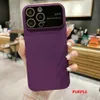 Camera Protection Skin Feel Big Window Phone Case for iPhone 15 14 13 12 11 XR XS MAX 6 7 8 Plus Back Cover Case with camera protector