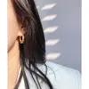 Earrings CLNE Designer Luxury Fashion Women Jewelry Brass Plated Genuine Gold Hemp Pattern Earrings Spiral Round Ear Buckle Middle Vintage Accessories