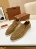 Designer Casual Shoes Low Tops OpenWalk Women Shoes Men Suede Calf Skin Muller shoe Brand classic Walking Flats Luxury Designer Summer Charms Walk Loafers