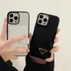 Portfel z kieszeni na karty skórzana obudowa telefoniczna dla Apple iPhone 15 Pro Max Case Designer Case 14 Pro Max 14 Plus 13 12 11 Luksusowy uchwyt na karty kredytowe Trójkąt mody P Cover