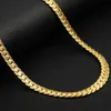 Colliers pour hommes couleur or en acier inoxydable longues chaînes collier 2021 couleur ras du cou cadeaux pour hommes accessoires bijoux sur le cou2314